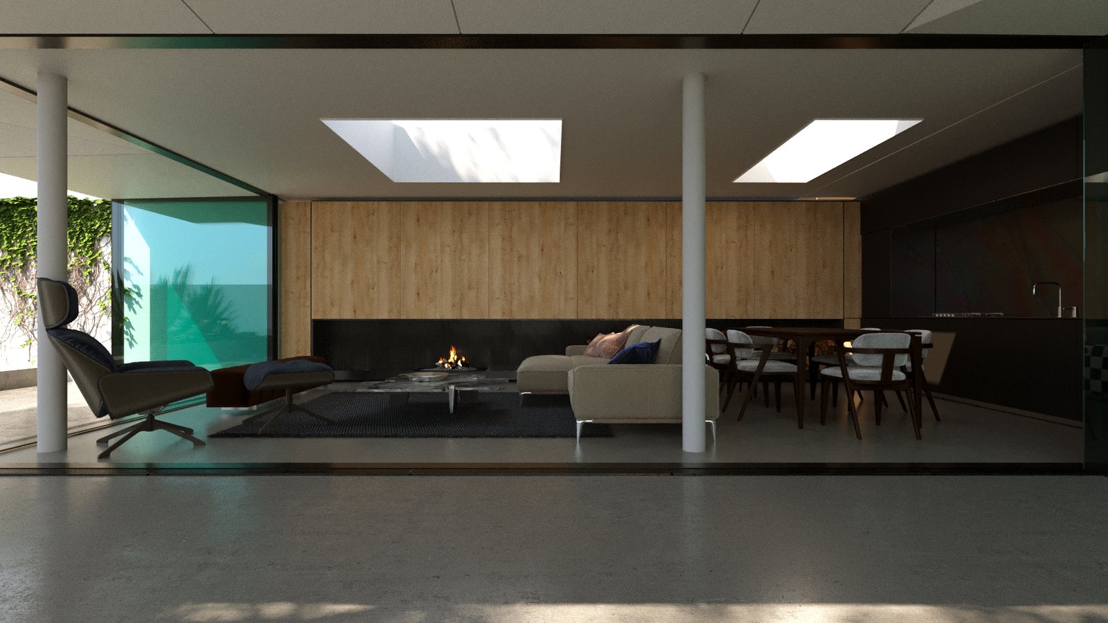 Open-Concept Living Room Design